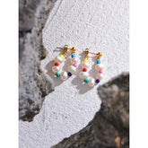 Polly Freshwater Pearl Earrings Gold